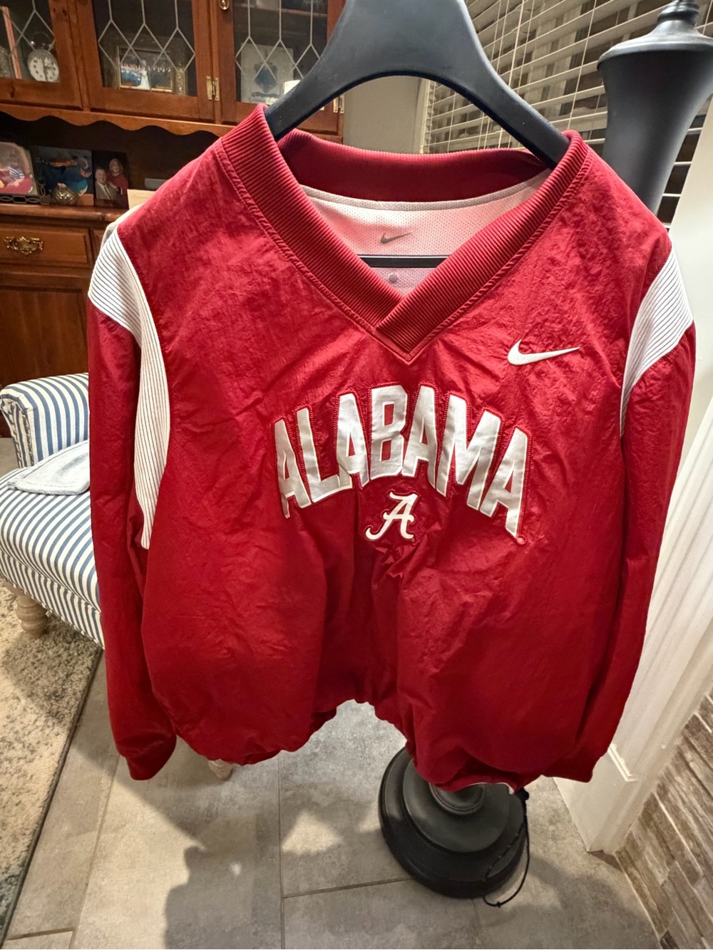Nike Men’s Crimson & White Alabama Pullover Jacket